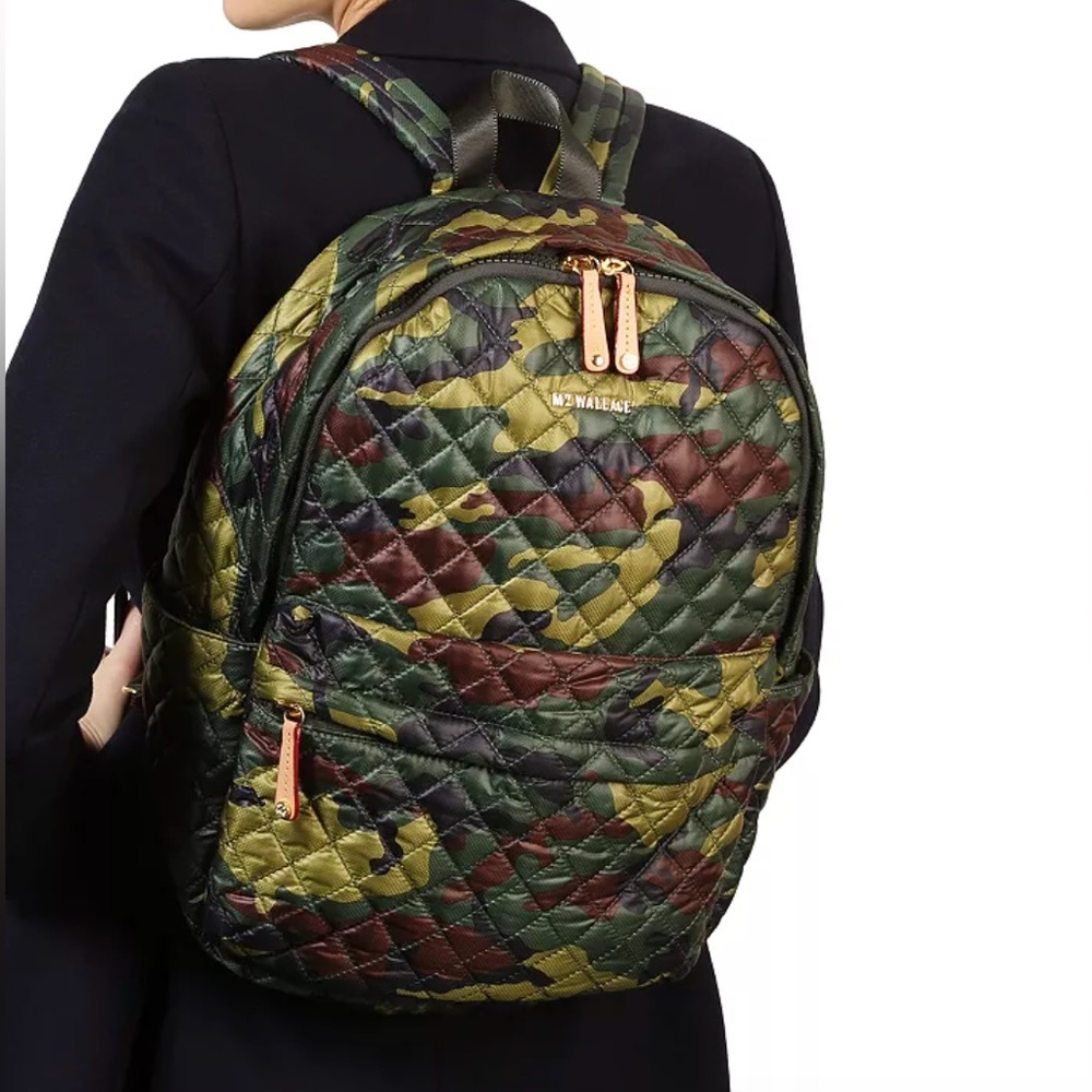 Camouflage Quilted Backpack